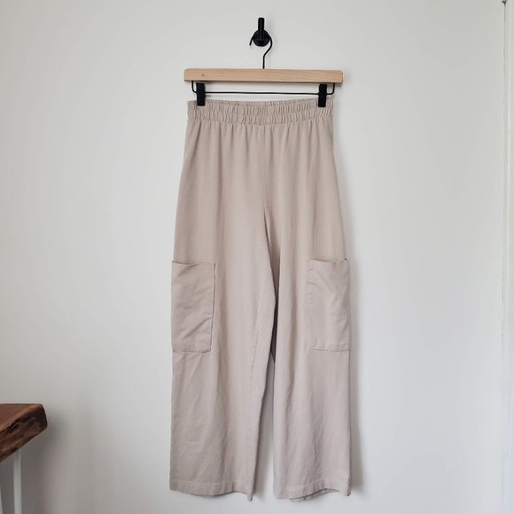 Zara Pants - Zara Cotton Jersey Pocket Cargo-Style Pants / S